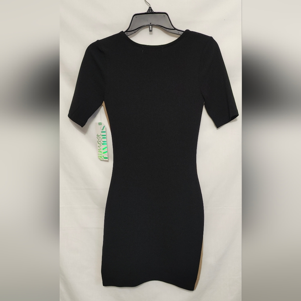 Almost Famous Tan & Black Bodycon Dress - Size XS - NWT - Picture 4 of 4